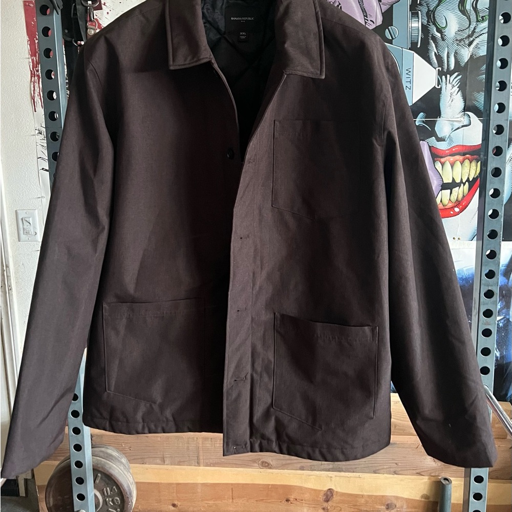 Banana Republic Factory Chocolate Brown Shirt Jacket